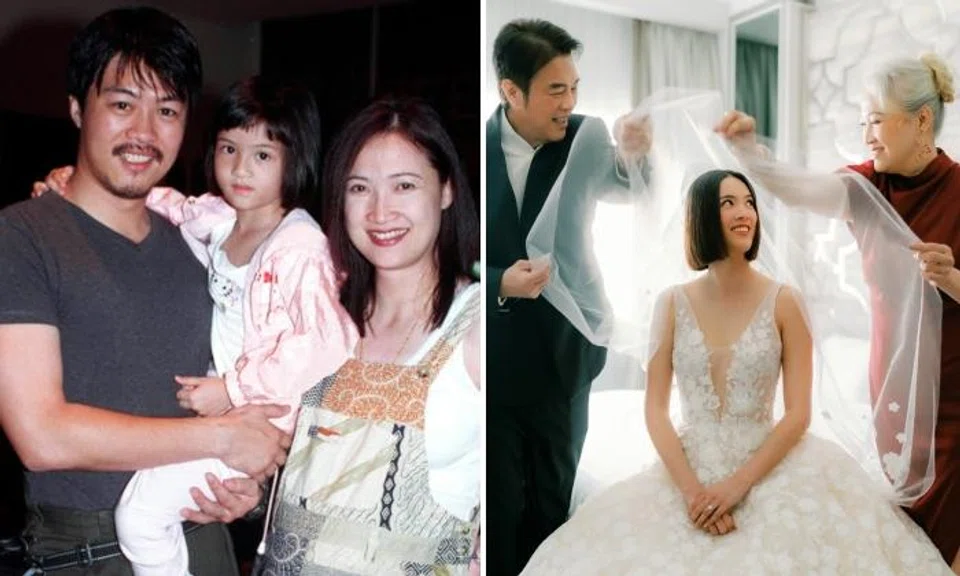Tay Ying and her parents Zheng Geping and Hong Huifang 