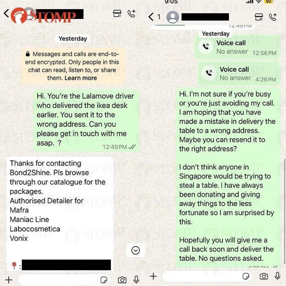 lalamove automated message