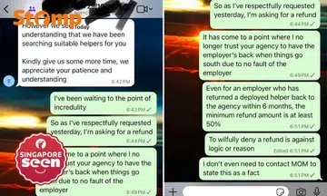 The agency rejected her request for a refund.