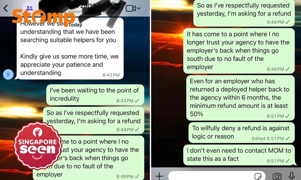 The agency rejected her request for a refund.