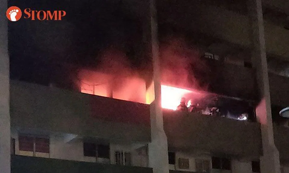 100 evacuated and 6 taken to hospital after fire breaks out in Boon Lay HDB flat