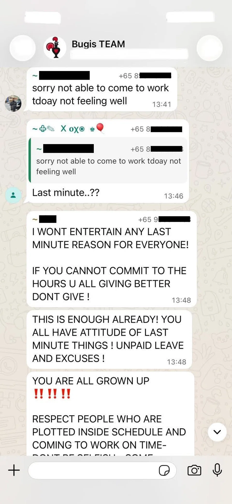 Nando’s manager lashes out at unwell part-timer in team chat for ‘excuses’ and being ‘last minute’