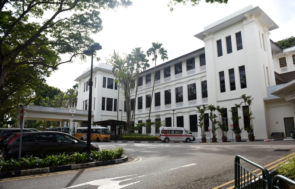 Alexandra Hospital’s Block 1 is among its three conserved buildings.