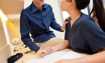 A 41-year-old man has been accused of sexually grooming a 14-year-old girl, including hugging and kissing her forehead and cheeks.