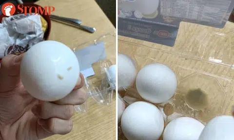 Man shell-shocked by cracked eggs with worms and 'bad smell' in online order