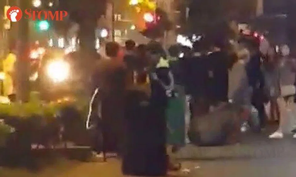 Fight outside night club along Middle Road