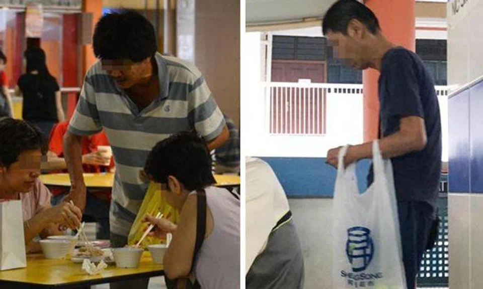 Chinatown Food Centre peddler sells 3 tissue packets for $2, but takes $5 and leaves a single pack