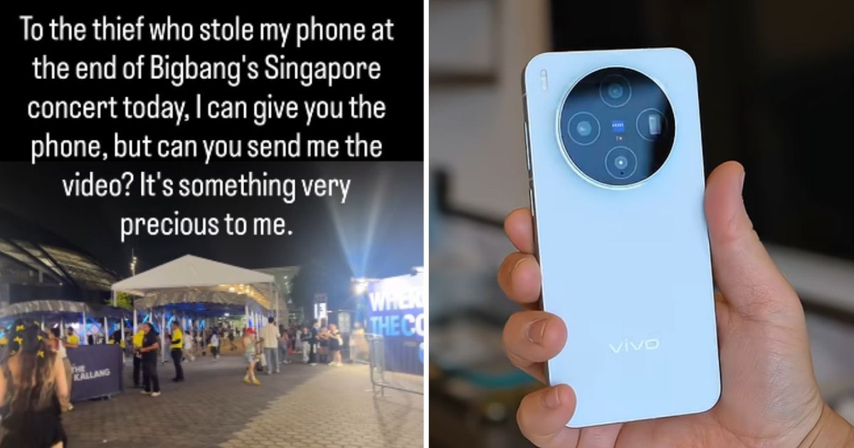 Concertgoer claims phone got stolen at BigBang concert in S’pore, pleads for ‘precious’ video stored in device