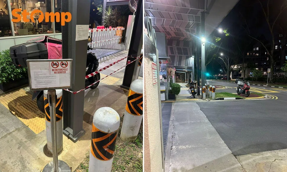 serangoon condo imposes parking ban on delivery riders