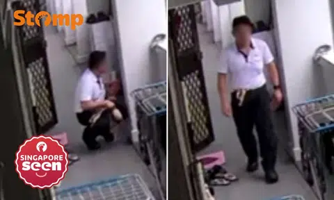Man takes bra from outside Toa Payoh flat