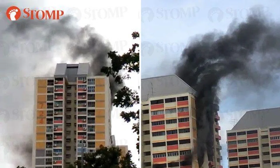 40 people evacuated after fire breaks out at Clementi HDB flat