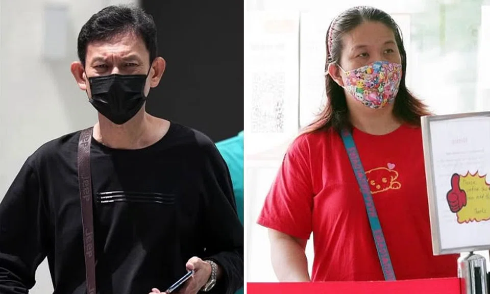 Cheang Eng Hock and his wife, Lim Sok Lay, were accused of causing a ruckus at West Coast Community Centre on July 29, 2023. PHOTOS: ST FILE