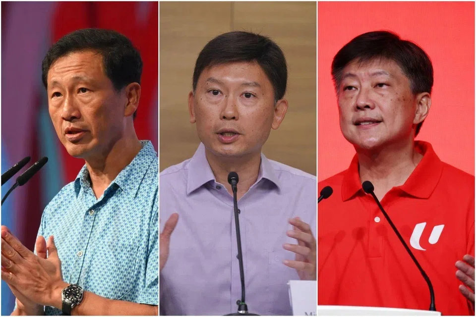 (From left) Health Minister Ong Ye Kung, Transport Minister Chee Hong Tat and labour chief Ng Chee Meng had sent letters from their lawyers to Facebook user Sng Chia Huat.