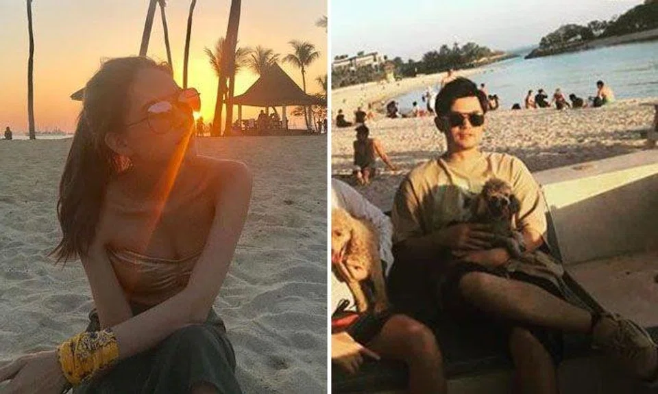 Jay Chou visits Sentosa with wife Hannah Quinlivan and pet dogs