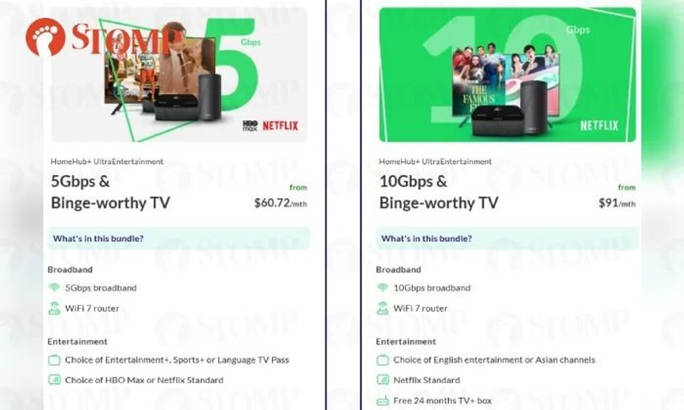 Customer claims info for broadband-TV bundles misleading, StarHub says it's just 'starting point'