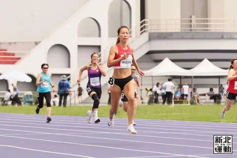 Cassandra Chew, 49, won the sprint double at the World Masters Games.