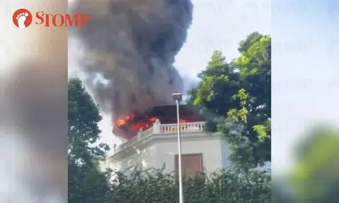 Wooden sauna room catches fire in home next to Japanese Association at Adam Road