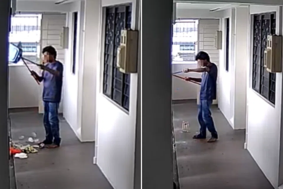 A video of a resident throwing rubbish off the 15th floor went viral on TikTok. 