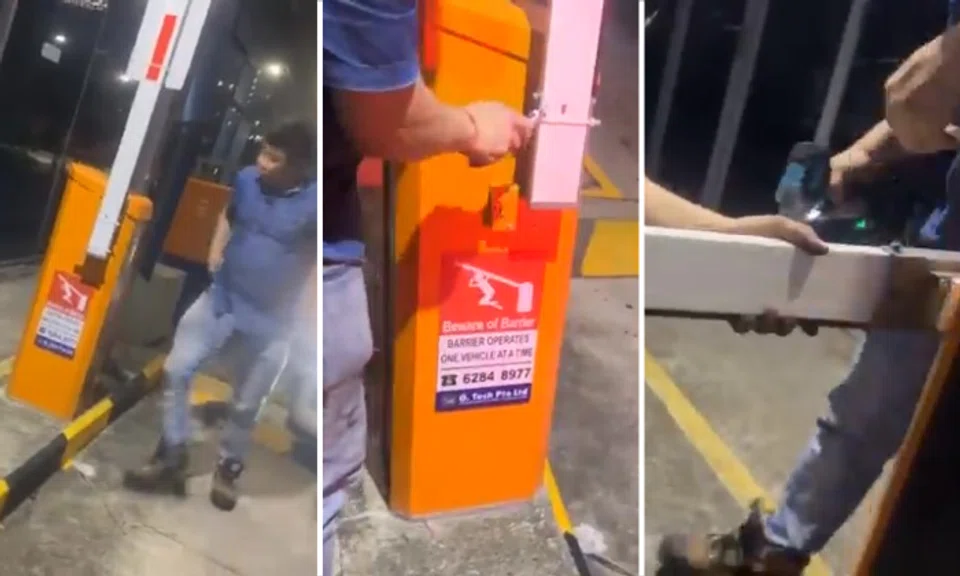 He posted on Facebook at least four videos of himself cutting the cable ties to remove a carpark barrier outside the building on four separate occasions.