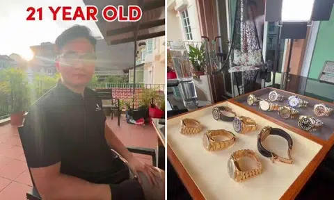 According to the 21-year-old Ben, his collection of a dozen or so watches is worth about half a million dollars – or the price of a 4-room flat.