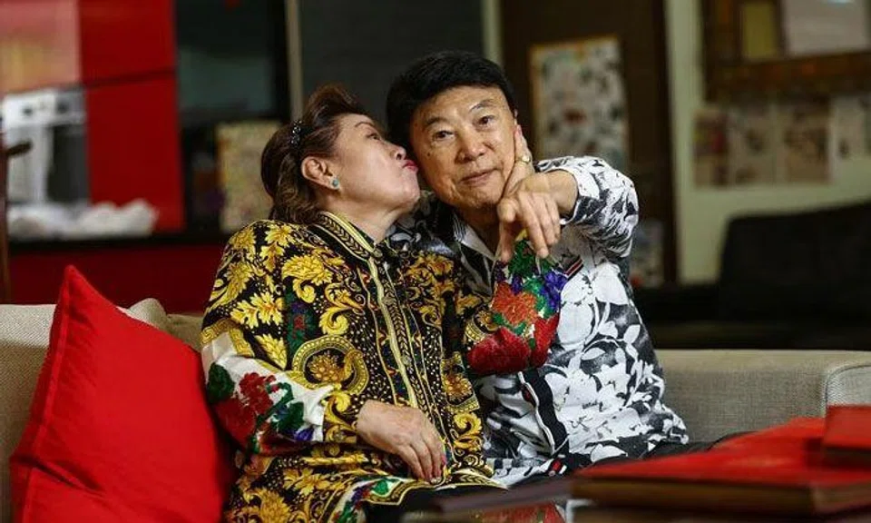 Jin Yinji and her husband Anthony Lee in a photo taken in January 2022. PHOTO: LIANHE ZAOBAO