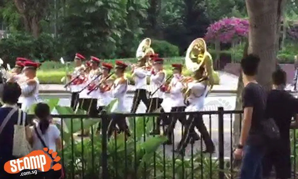 SAF personnel show off their suave side at Changing of Guards Ceremony outside Istana