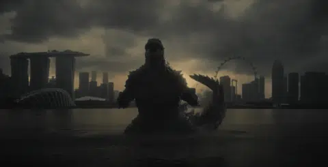 Godzilla emerges from Marina Bay to mark franchise's 70th anniversary