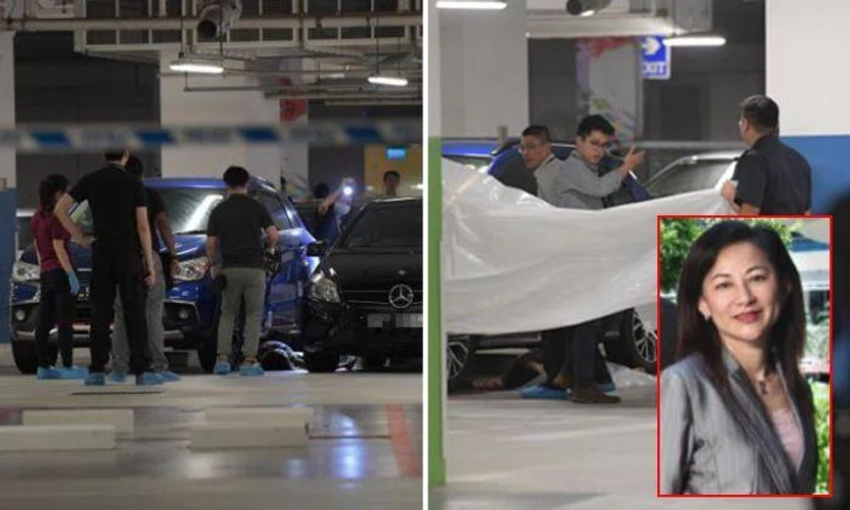 Ms Low Hwee Geok (inset) was found dead in the campus carpark of ITE College Central on July 19. Photos: The Straits Times, ITE website