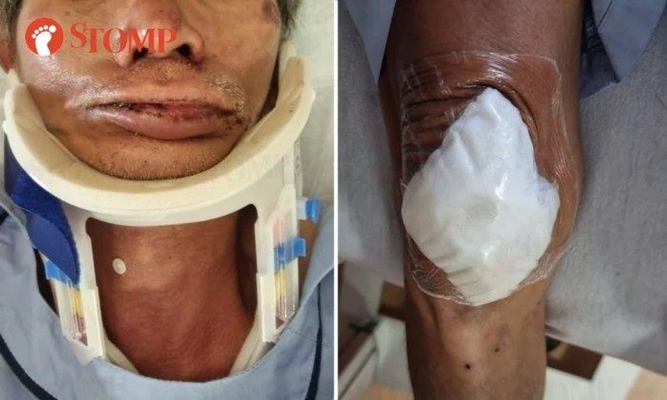 He suffered a spinal cord injury in the neck as well as a knee injury and was hospitalised until Sept 22.