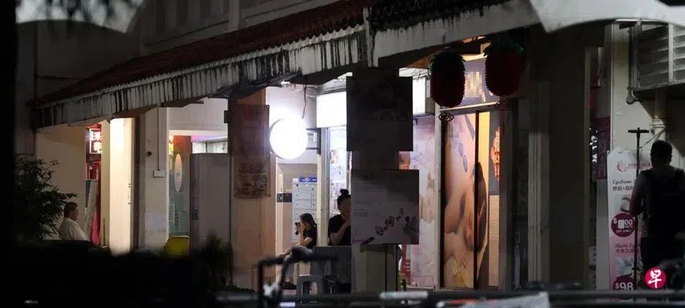 The massage parlours remain open after10pm.