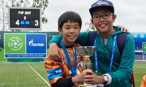 12-year-old S'porean boy wins global football tournament in Russia