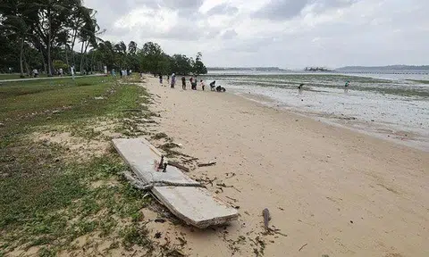 A 10-year-old found the foetus under a concrete slab. PHOTO: LIANHE ZAOBAO