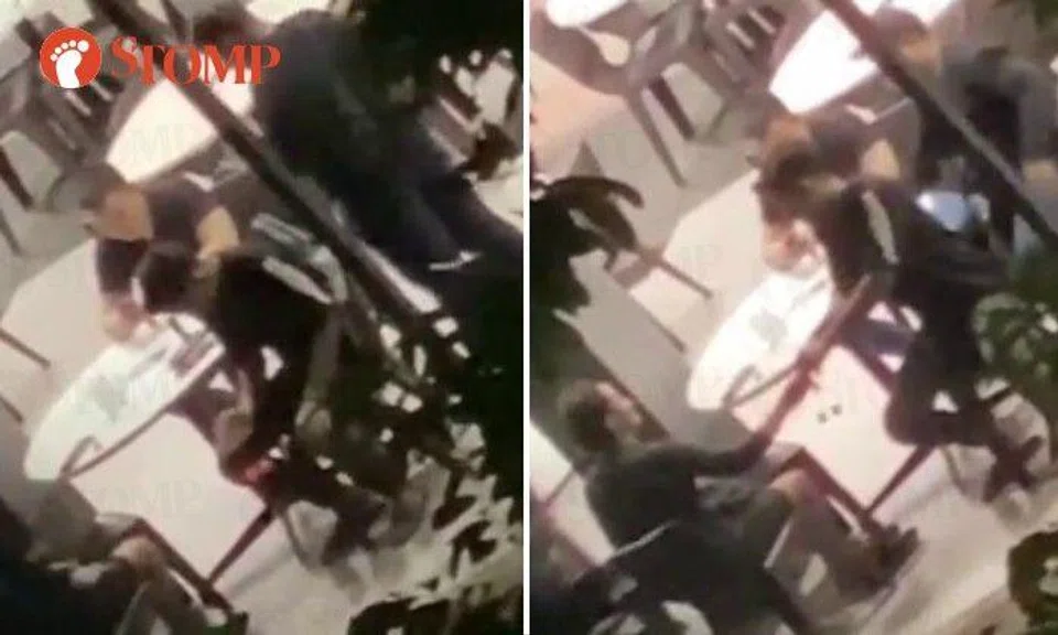 The Stomper shared a video taken on March 1 at at 11.16pm of four guys in an otherwise empty coffee shop.