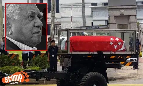 S'poreans show up to bid final goodbye to Mr S R Nathan despite haze and heat