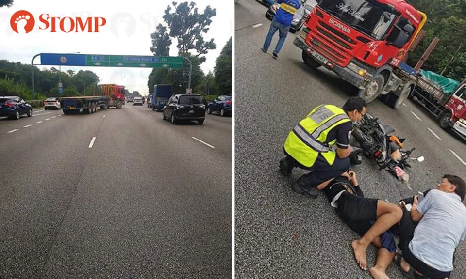 Motorcyclist and pillion rider taken to hospital after accident with ...