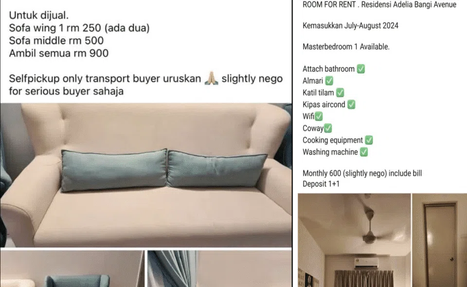 The ads put up by the tenant.