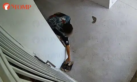 boy steals sandal outside rivervale flat