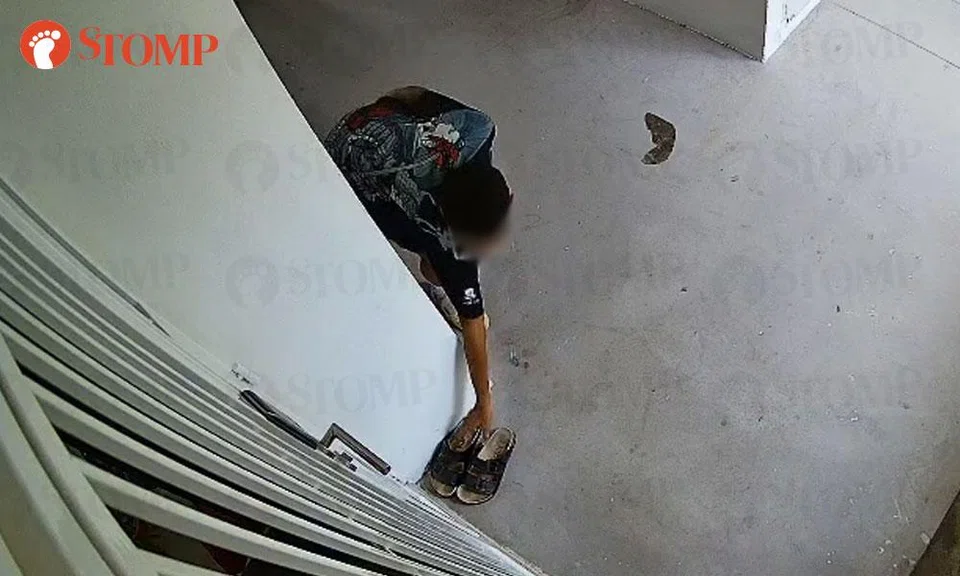 boy steals sandal outside rivervale flat