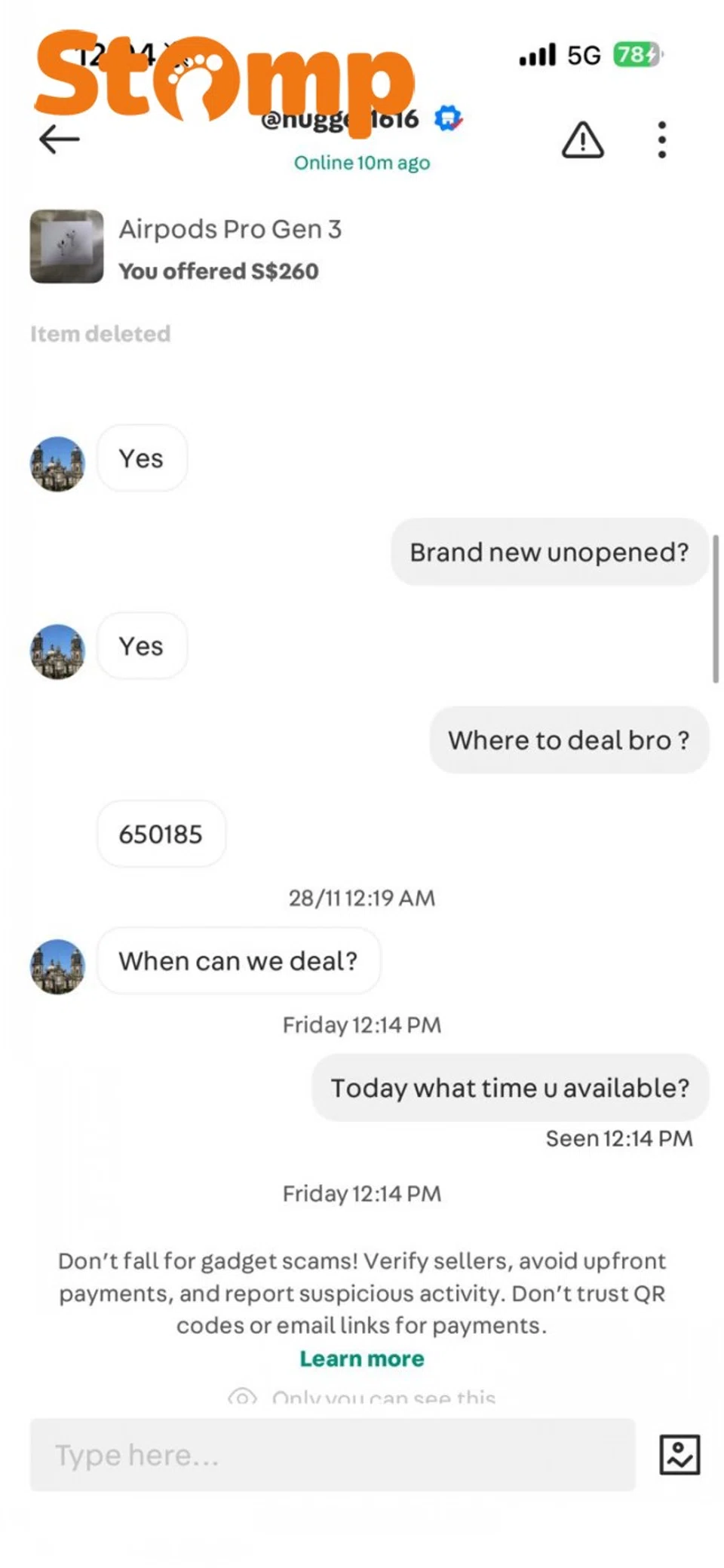 scammed with fake airpods