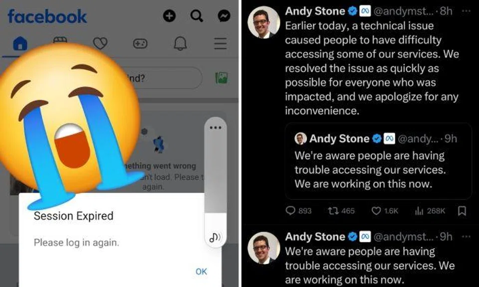Meta apologises for 'any inconvenience' after 2-hour Facebook and Instagram global outage