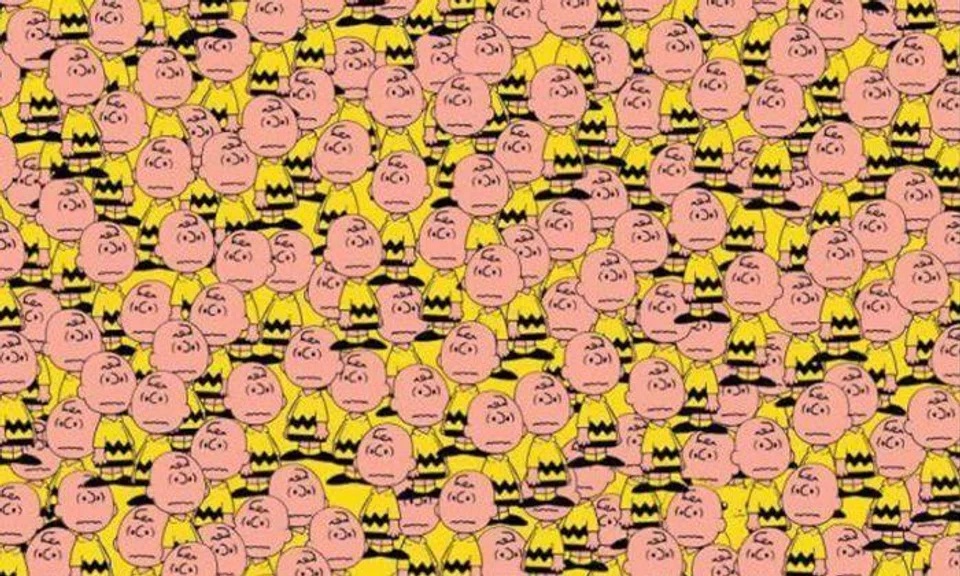 Pik-a-boo: Find the Pikachu in a sea of Charlie Browns
