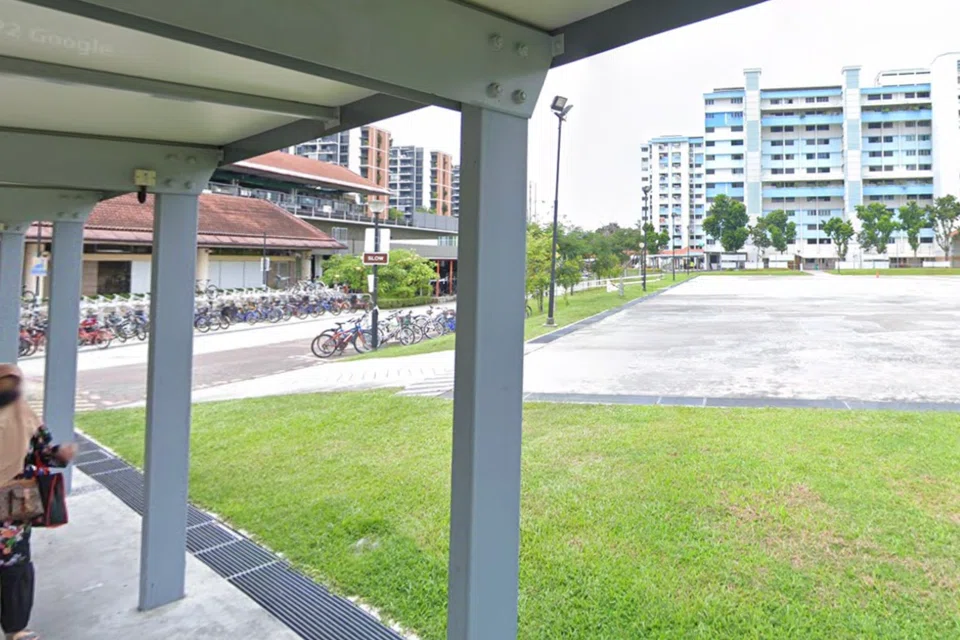 The pasar malam temporarily occupied the space next to the station. SCREENGRAB: GOOGLE MAPS