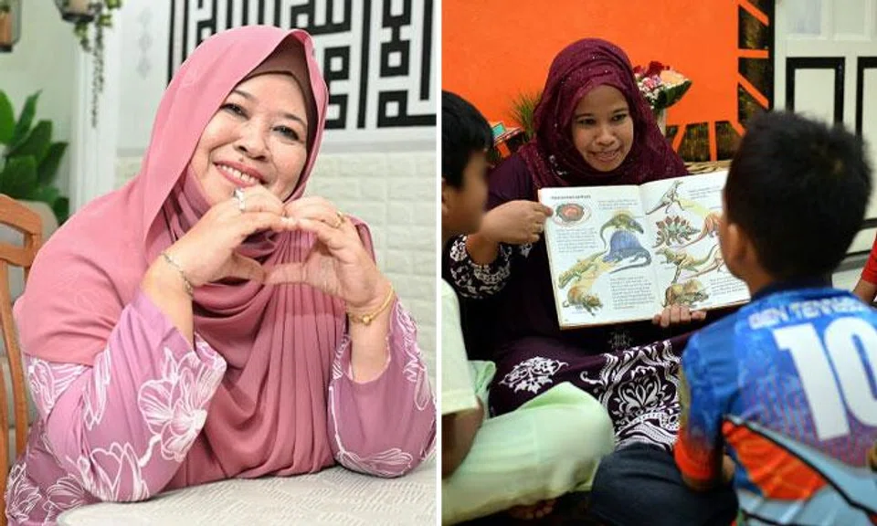 Madam Sarimah Amat started fostering in 2012, caring for abused, abandoned or neglected children for a period until they are able to return home. PHOTOS: ST