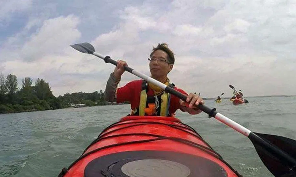 Living City: At work in a kayak through the mangroves of Pulau Ubin