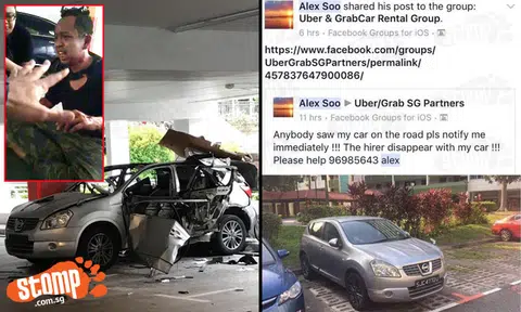 Twist in Bukit Batok car explosion: Man injured believed to be convicted online scammer and hirer of missing Nissan