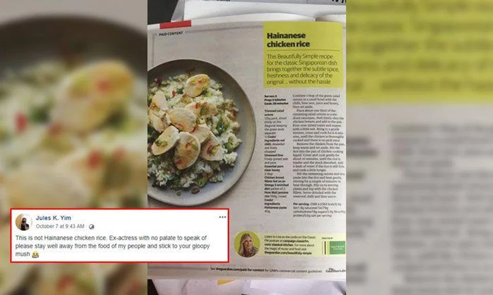 S'poreans outraged at UK chef for 'butchering' beloved Hainanese chicken rice recipe