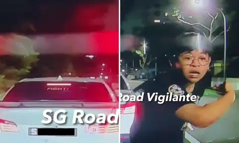 'Fight!' BMW driver gets out to confront motorist after near collision at River Valley Road
