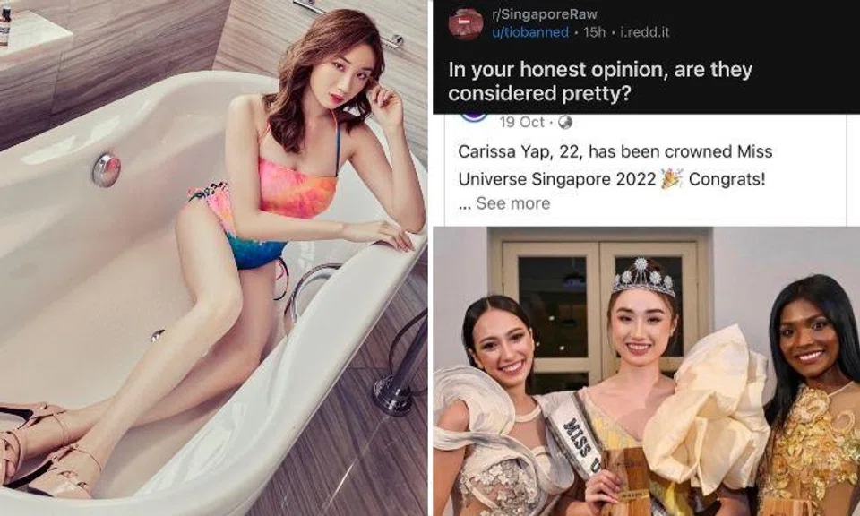 Miss Carissa Yap, 22, was crowned this year's Miss Universe Singapore on Oct 17. The first runner-up was Miss Yvonne Sashirekha and the second runner-up was Denissia Delange.