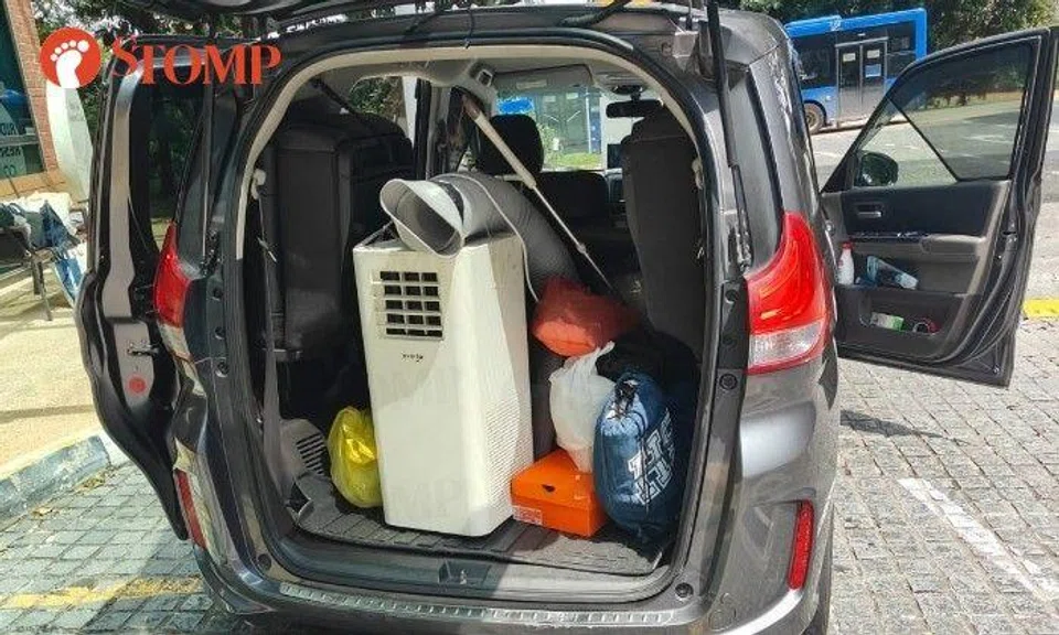 PHV driver peeved by passenger who 'misuses' his service to move items including portable aircon