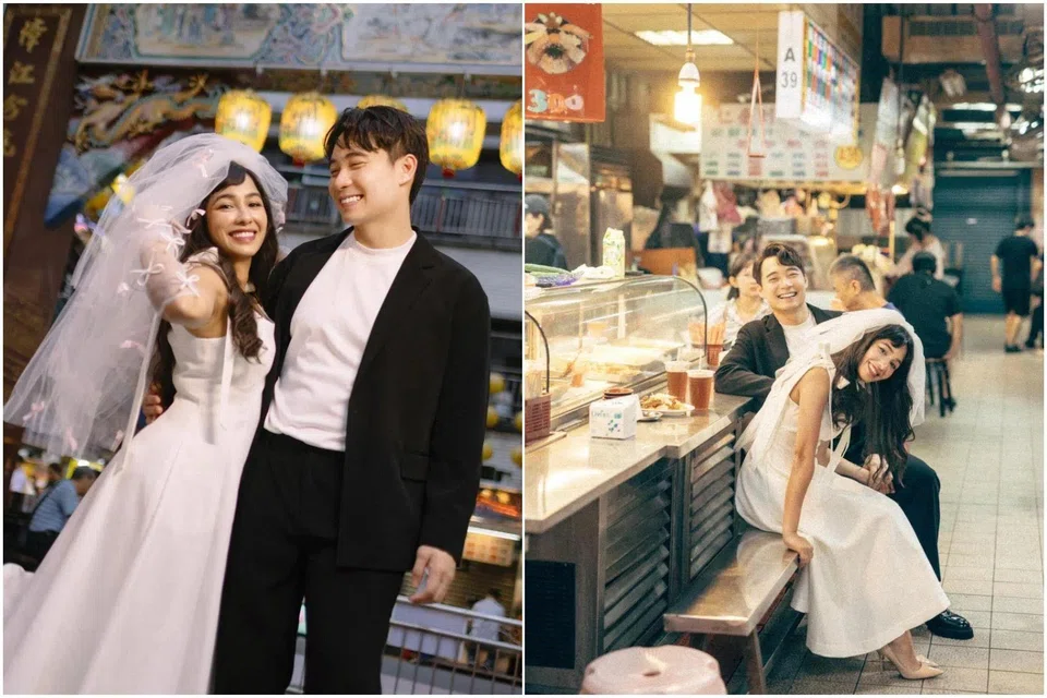 Malaysian YouTuber and food entrepreneur Nigel Ng shared pictures of his engagement photoshoot to fiancee Sabrina in Taiwan's markets. 